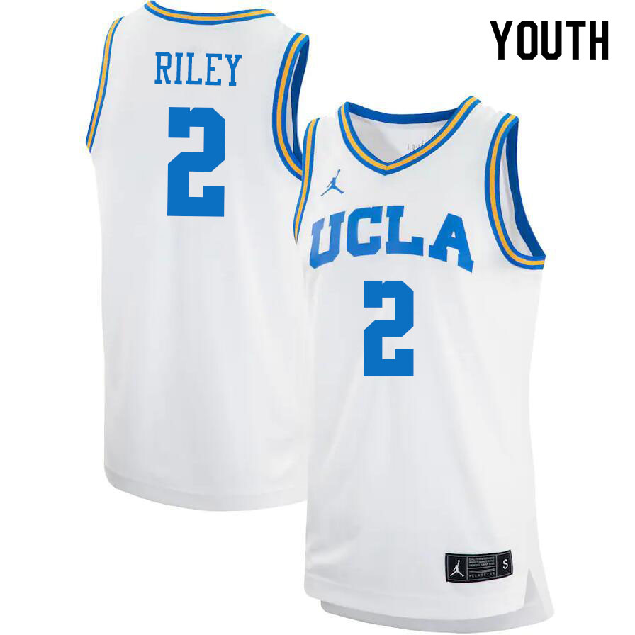 Jordan Brand Youth #2 Cody Riley UCLA Bruins College Jerseys Sale-White - Click Image to Close